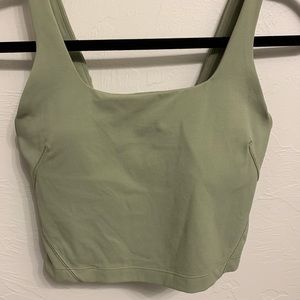 Lululemon Nulu Fold Tight Crop Yoga Tank Top
Rosemary Green